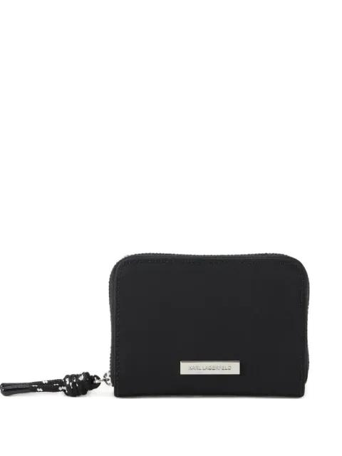 logo-plaque zip wallet by KARL LAGERFELD