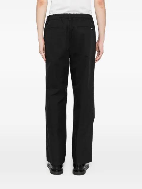 logo-plaqued straight-leg trousers by KARL LAGERFELD