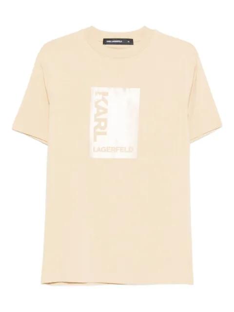 logo-print T-shirt by KARL LAGERFELD