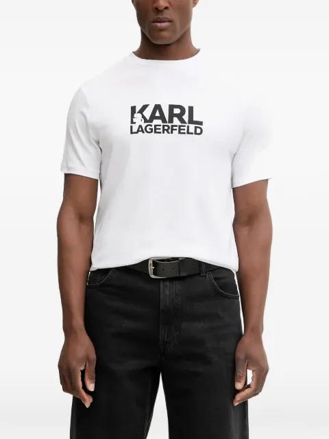 logo-print T-shirt by KARL LAGERFELD