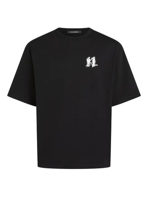 logo-print T-shirt by KARL LAGERFELD