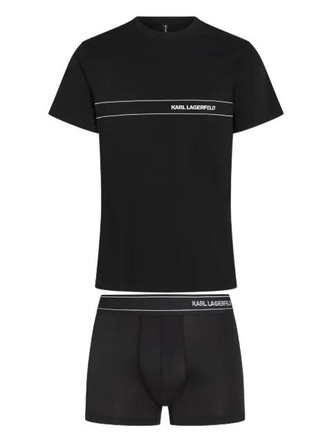 logo-print T-shirt (set of two) by KARL LAGERFELD