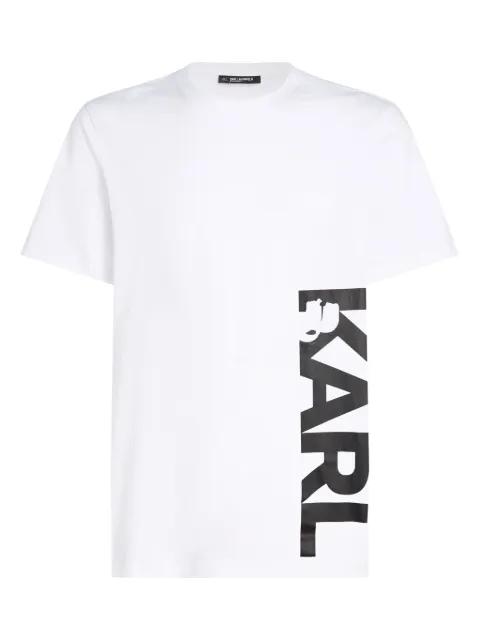 logo-print beach T-shirt by KARL LAGERFELD