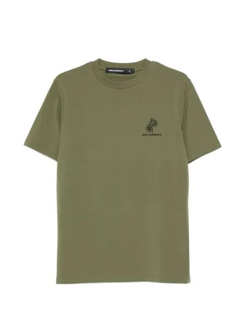 logo-print crew neck T-shirt by KARL LAGERFELD