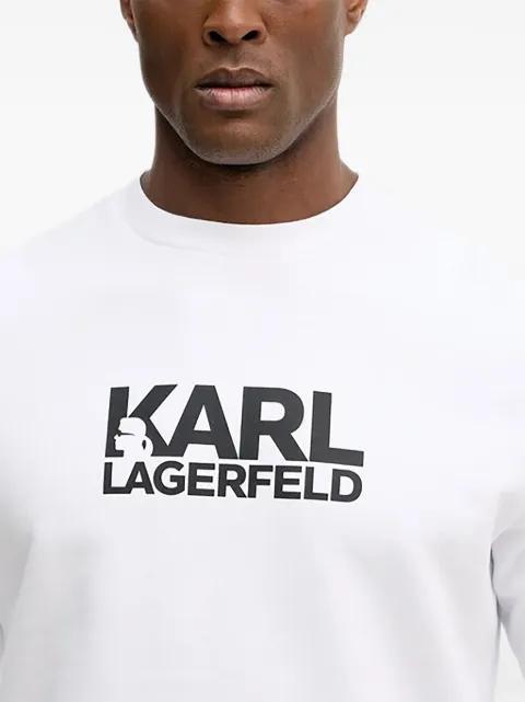 logo-print crew-neck sweater by KARL LAGERFELD