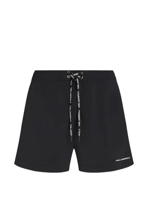 logo-print drawstring swim shorts by KARL LAGERFELD