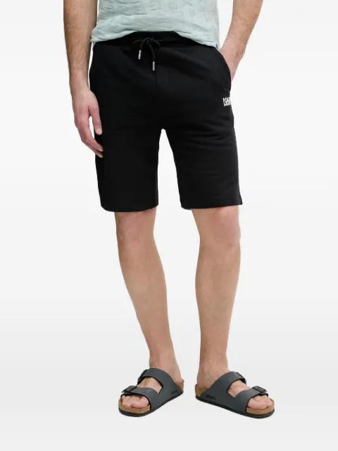 logo-print drawstring track shorts by KARL LAGERFELD