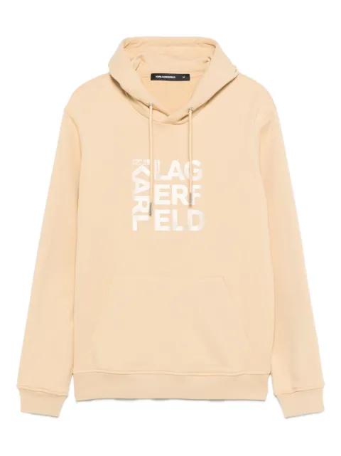 logo-print hoodie by KARL LAGERFELD