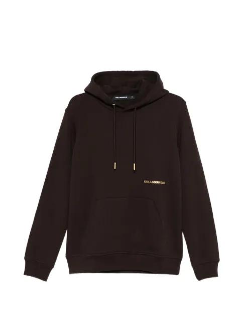 logo-print hoodie by KARL LAGERFELD