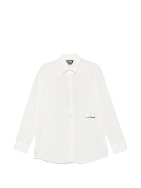 logo-print long-sleeve shirt by KARL LAGERFELD