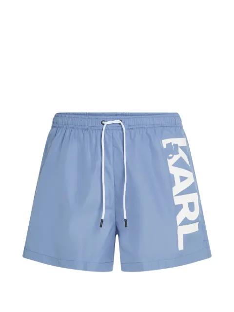 logo-print swim shorts by KARL LAGERFELD