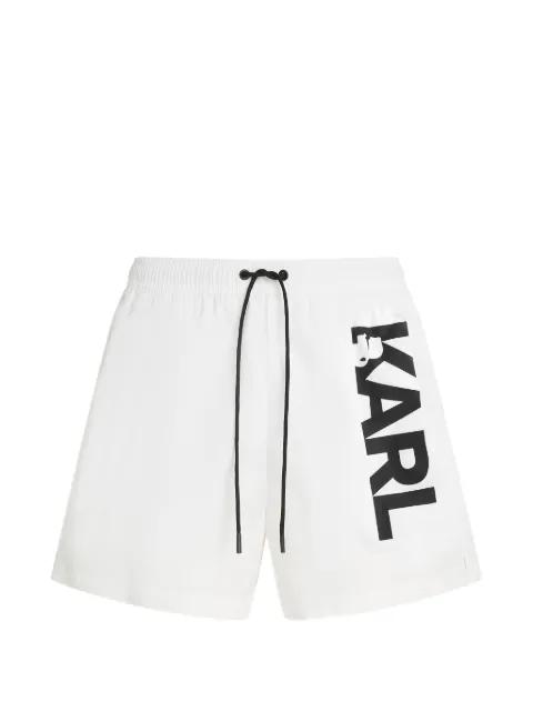 logo-print swim shorts by KARL LAGERFELD