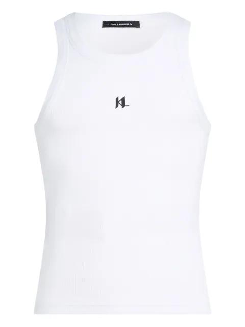 logo-print tank top by KARL LAGERFELD