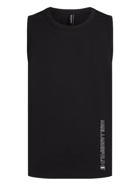 logo-print tank top by KARL LAGERFELD