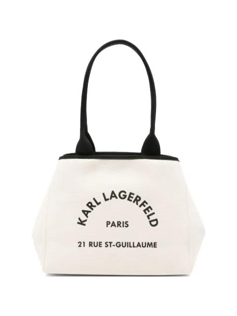 logo-print tote bag by KARL LAGERFELD