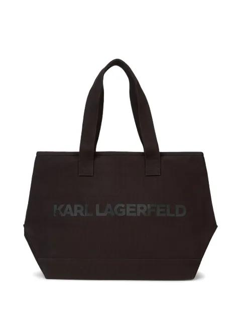 logo-print  tote bag by KARL LAGERFELD