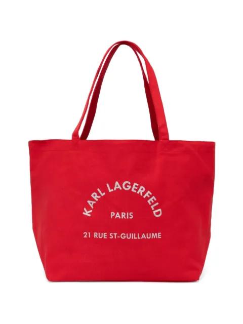 logo-print tote bag by KARL LAGERFELD