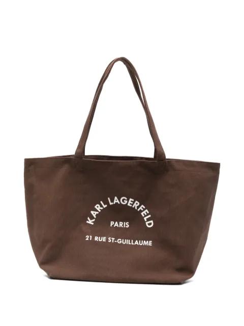 logo-print tote bag by KARL LAGERFELD