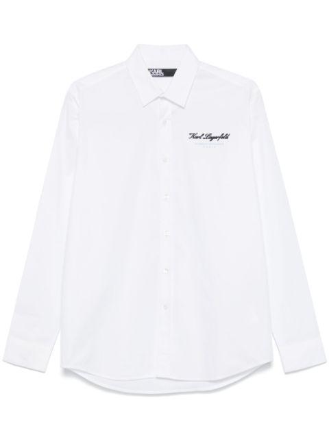 logo-raised shirt by KARL LAGERFELD