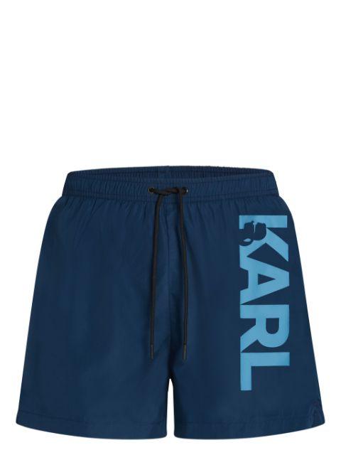 logo swim shorts by KARL LAGERFELD