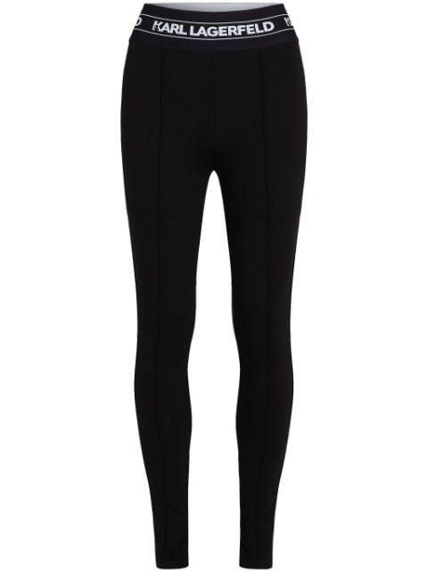 logo-tape leggings by KARL LAGERFELD