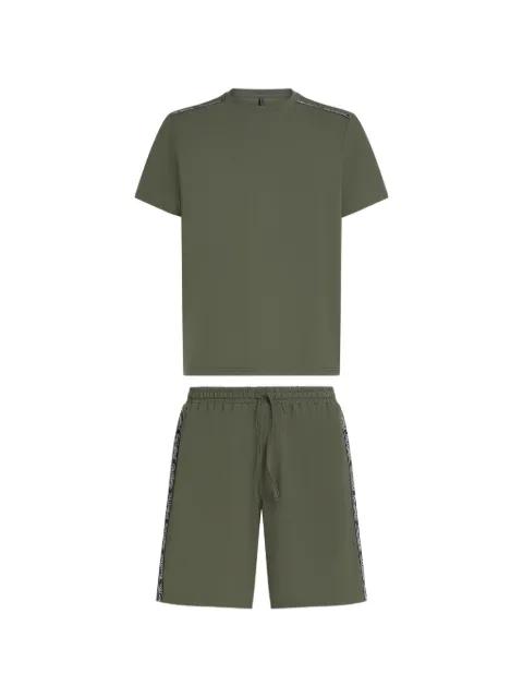 logo tape pajama set by KARL LAGERFELD