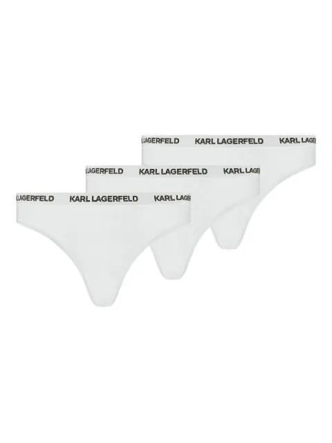 logo-waistband brief (pack of three) by KARL LAGERFELD
