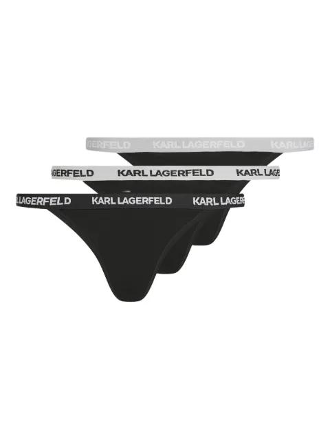 logo-waistband briefs (pack of three) by KARL LAGERFELD