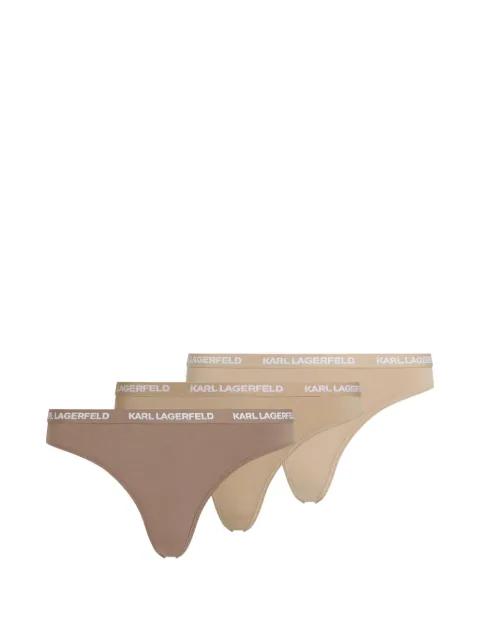 logo-waistband briefs (set of three) by KARL LAGERFELD