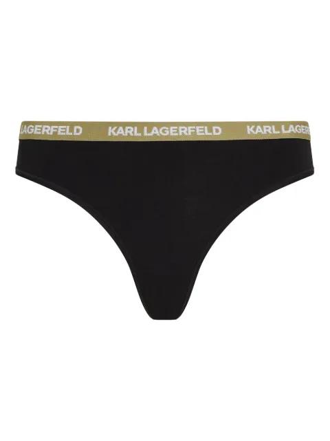 logo-waistband thong by KARL LAGERFELD