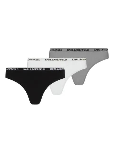 logo-waistband thong by KARL LAGERFELD