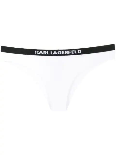 logo-waisted bikini brief by KARL LAGERFELD