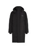long hoodied puffer jacket by KARL LAGERFELD