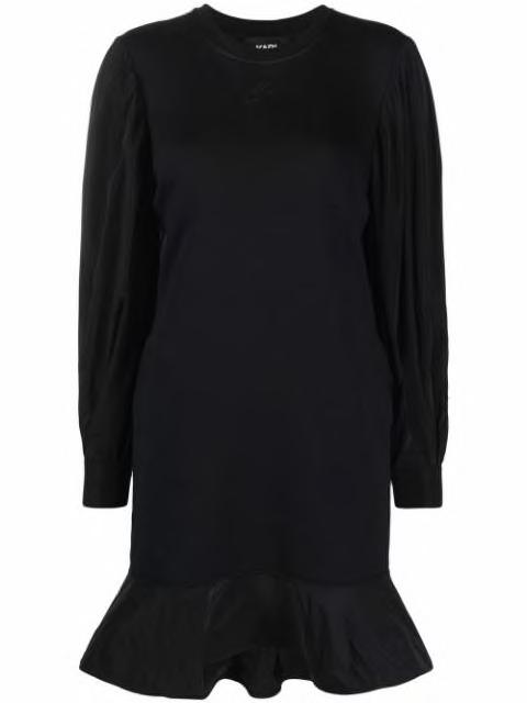 long puff-sleeves sweaterdress by KARL LAGERFELD