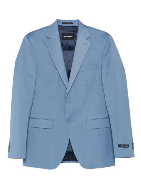 mélange-effect blazer by KARL LAGERFELD