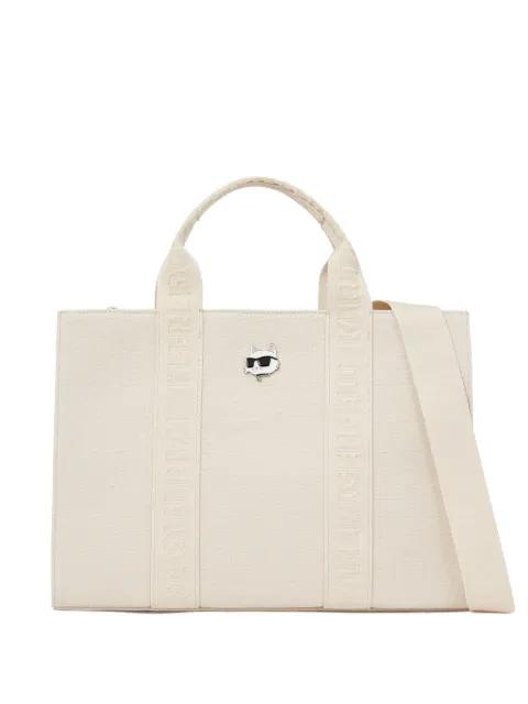 medium Ikon Choupette square tote bag by KARL LAGERFELD