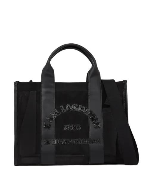 medium Rue St-Guillaume mesh tote bag by KARL LAGERFELD