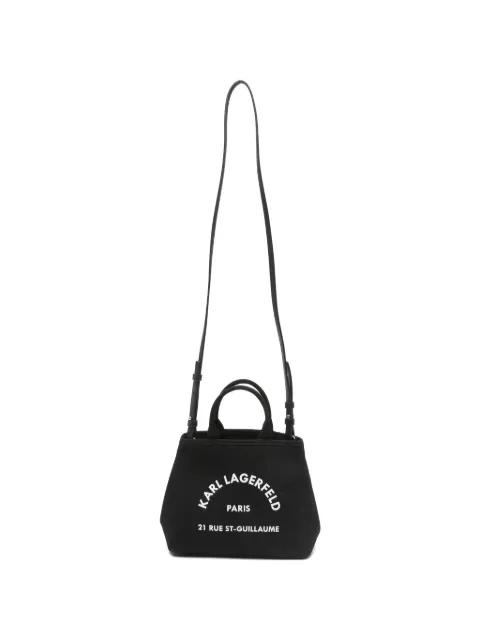 mini Rue St-Guillaume canvas tote bag by KARL LAGERFELD