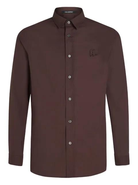 monogram-detail shirt by KARL LAGERFELD