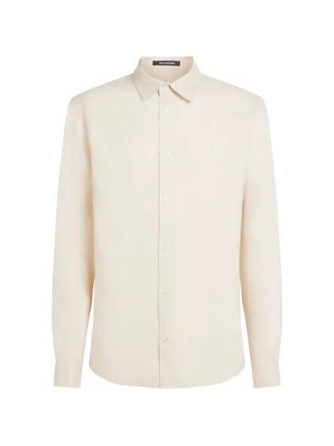 monogram linen shirt by KARL LAGERFELD