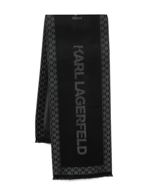 monogram-pattern scarf by KARL LAGERFELD