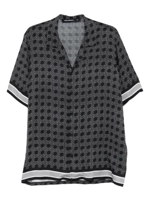 monogram-pattern shirt by KARL LAGERFELD