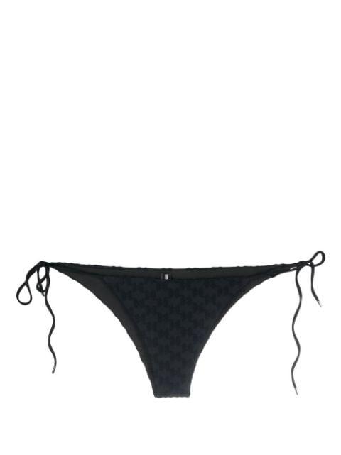 monogram-print bikini bottoms by KARL LAGERFELD
