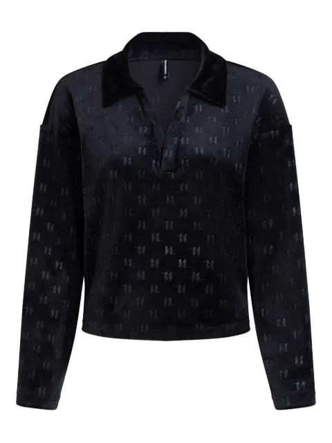 monogram velour top by KARL LAGERFELD