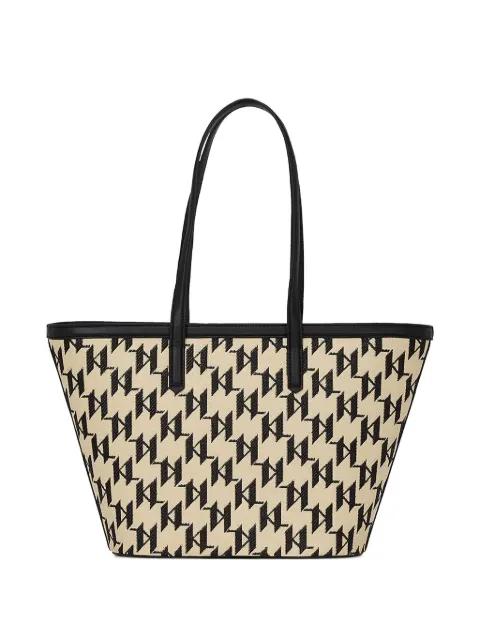monogrammed tote bag by KARL LAGERFELD