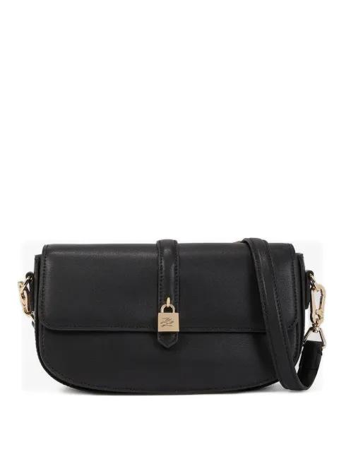 padlock satchel cross body bag by KARL LAGERFELD