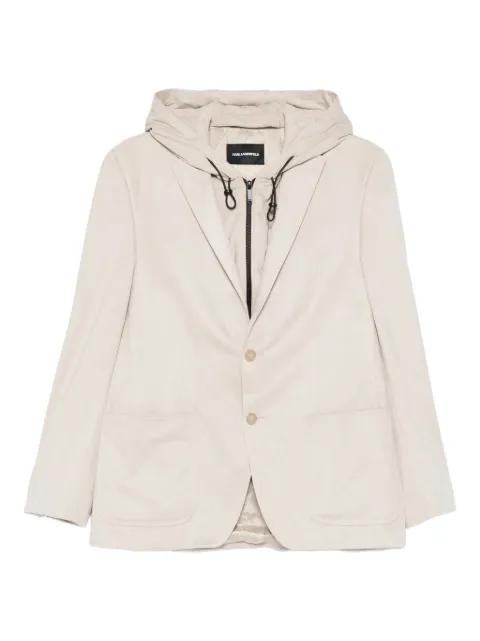 panelled hoodied blazer by KARL LAGERFELD