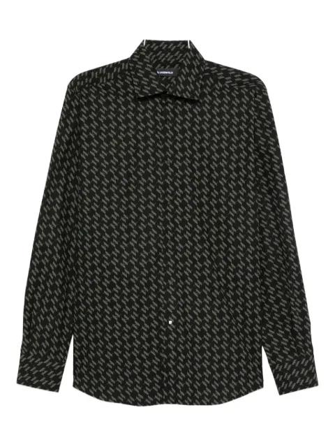 patterned cotton shirt by KARL LAGERFELD