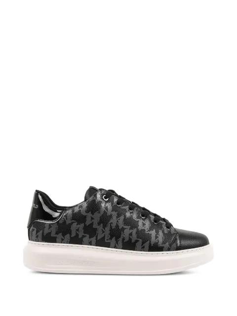 patterned platform sneakers by KARL LAGERFELD