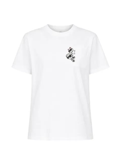 peek-a-boo pocket T-shirt by KARL LAGERFELD